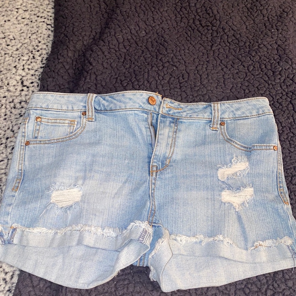 Light blue jean shorts sized 13